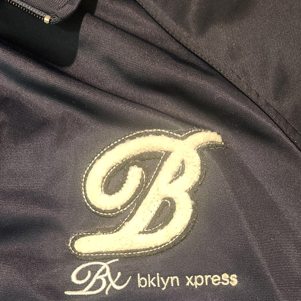 Brooklyn Xpress Vintage Y2K Embroidered Logo Streetwear‎ Track Jacket Men's XL - Picture 5 of 8